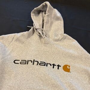 Carhartt Heather Gray Hoodie with Logo. Brand new!